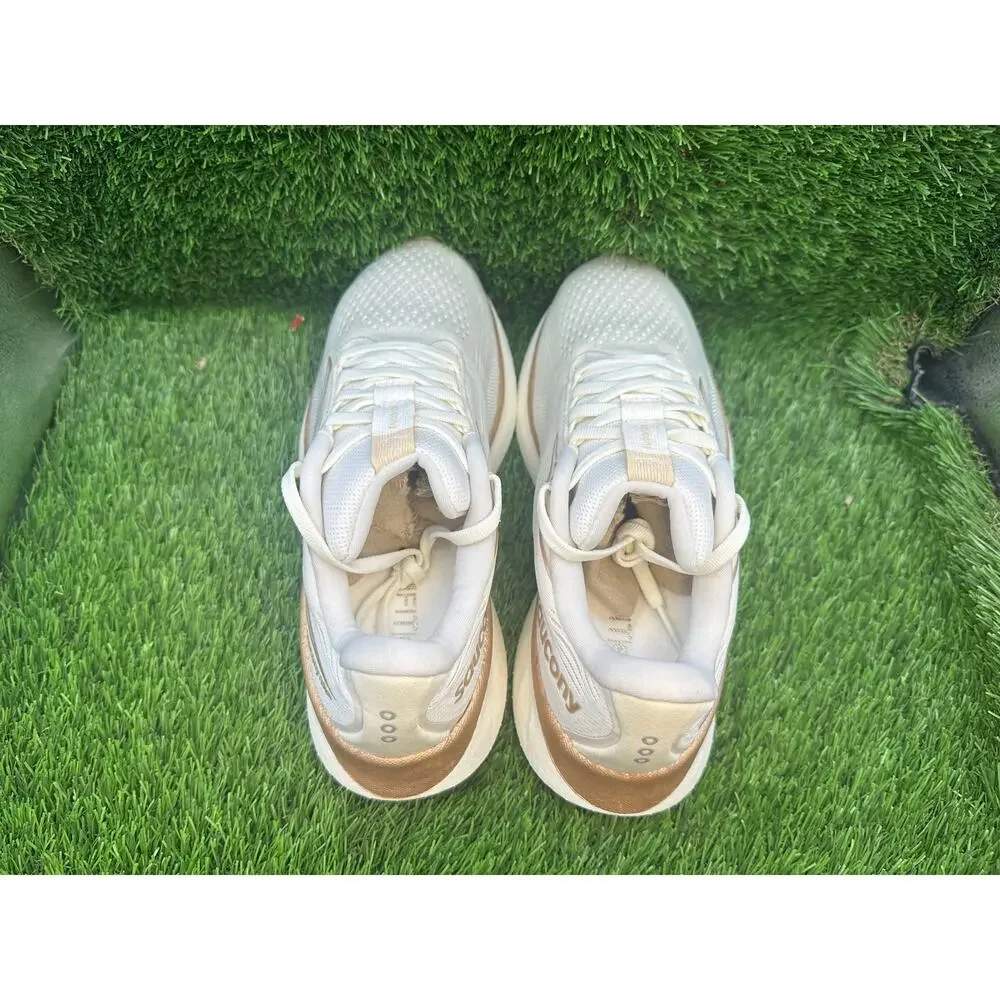 Saucony Ride 18 S11000-104 Athletic Sneaker Women's 7 Beige Mesh Jogging Running